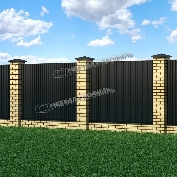 Профлист МЕТАЛЛ ПРОФИЛЬ МП-18x1100-B (VikingMP-01-9005-0,45), заказать, купить, стоимость, доставка, цена, москва