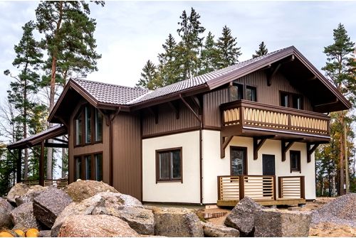 Металлочерепица Классик ("Classic") v01 0,5 Satin RAL 8017 шоколад, заказать, купить, стоимость, доставка, цена, москва