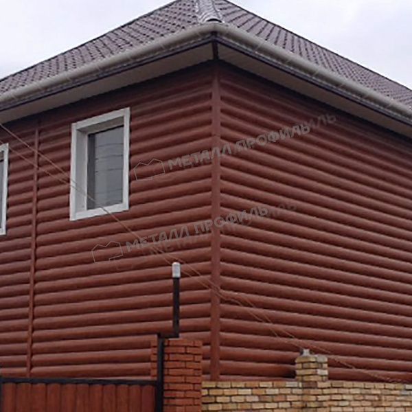 Сайдинг МЕТАЛЛ ПРОФИЛЬ Woodstock-28х330 (ECOSTEEL-01-МореныйДуб-0.5), заказать, купить, стоимость, доставка, цена, москва