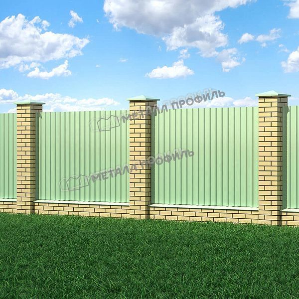 Профлист МЕТАЛЛ ПРОФИЛЬ МП-20x1100-B (ПЭ-01-6019-0,45), заказать, купить, стоимость, доставка, цена, москва