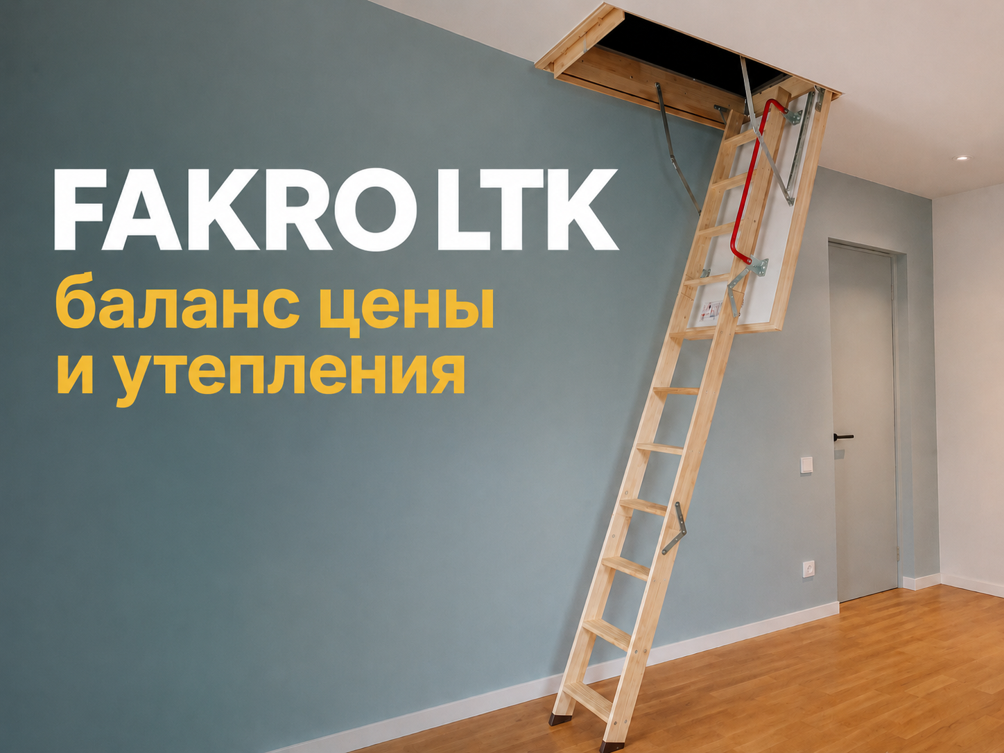 Монтаж утеплённой чердачной лестницы FAKRO LTK