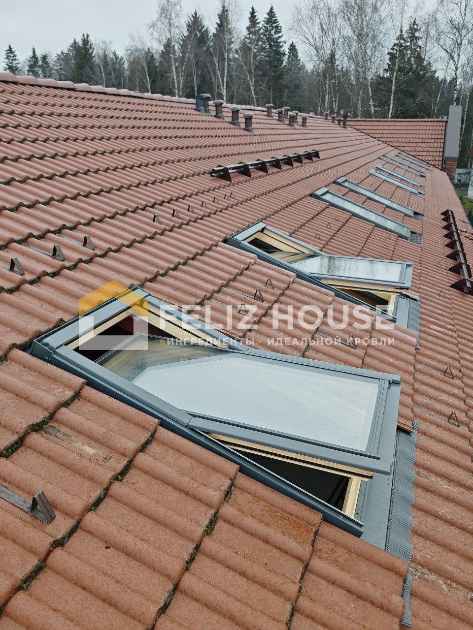 Монтаж ROOFLITE+ TRIO PINE 78×140