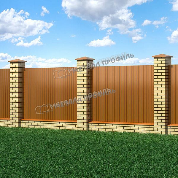 Профлист МЕТАЛЛ ПРОФИЛЬ МП-10x1100-B (AGNETA_Д-03-Copper-0,5), заказать, купить, стоимость, доставка, цена, москва