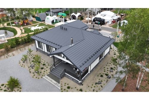 Металлочерепица Классик ("Classic") v01 0,5 Satin Matt TX RAL 7024 мокрый асфальт, заказать, купить, стоимость, доставка, цена, москва