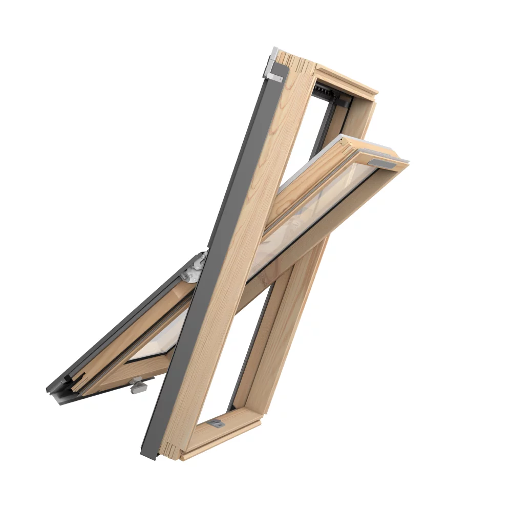 Мансардное окно RoofLITE+ Solid Pine AAY B900