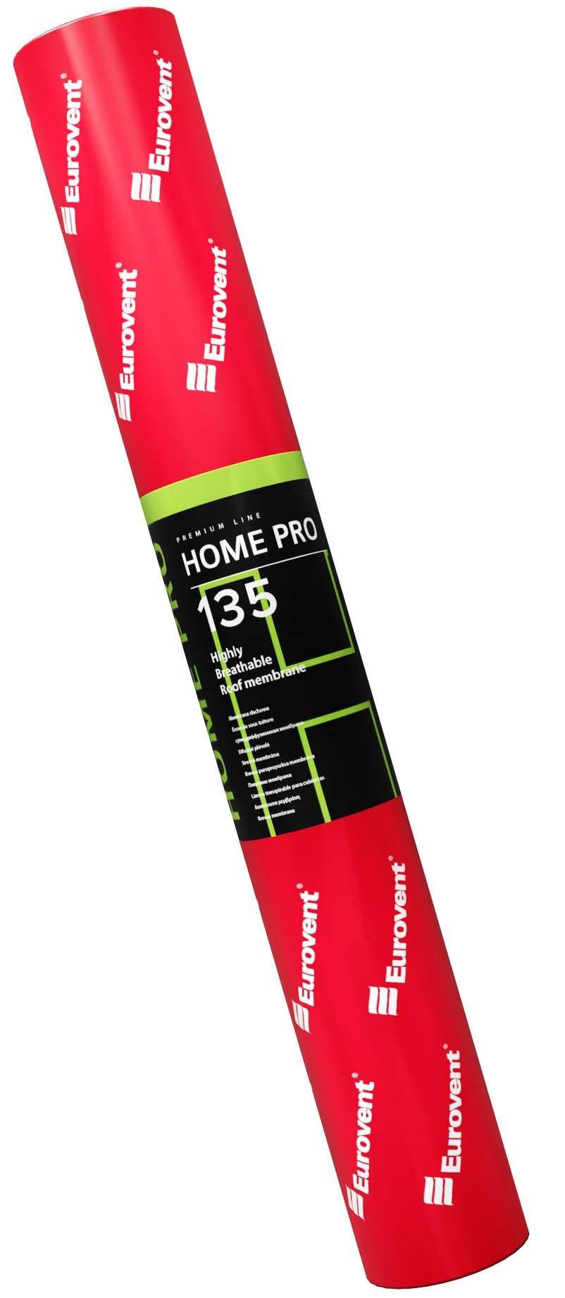 Диффузионная мембрана (ветрозащита) Eurovent HOME PRO 75м2/упак, заказать, купить, стоимость, доставка, цена, москва