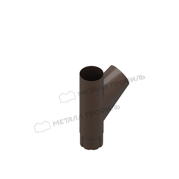 Тройник трубы МЕТАЛЛ ПРОФИЛЬ Foramina PUR D100 DarkBrown купить в Москве цена с доставкой в Фелиз Хаус