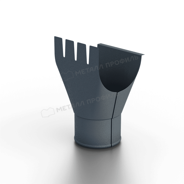 Воронка выпускная МЕТАЛЛ ПРОФИЛЬ Foramina Freeze D125/100 Grey купить в Москве цена с доставкой в Фелиз Хаус