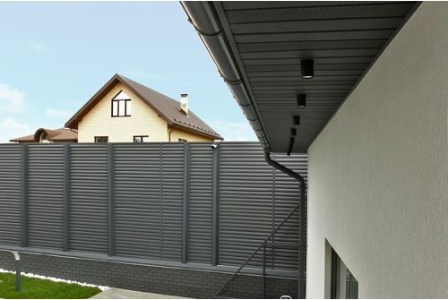 Софит Premium Acryl Grand Line частично перфорированный графит (3,0м), заказать, купить, стоимость, доставка, цена, москва