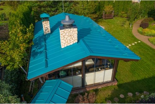 Кликфальц Pro Grand Line 0,45 PE с пленкой на замках RAL 5021 водная синь, заказать, купить, стоимость, доставка, цена, москва
