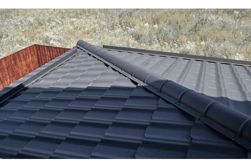 Металлочерепица "Квинта плюс3D" ("Kvinta plus3D") 0,5 Satin Matt RAL 9005 черный, заказать, купить, стоимость, доставка, цена, москва