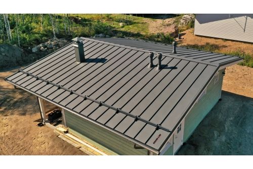 Кликфальц Grand Line 0,5 GreenCoat Pural BT, matt с пленкой на замках RR 32 темно-коричневый (RAL 8019 серо-коричневый), заказать, купить, стоимость, доставка, цена, москва