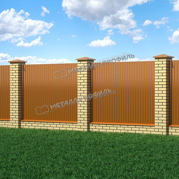 Профлист МЕТАЛЛ ПРОФИЛЬ МП-18x1100-B (AGNETA_Д-03-Copper-0,5), заказать, купить, стоимость, доставка, цена, москва