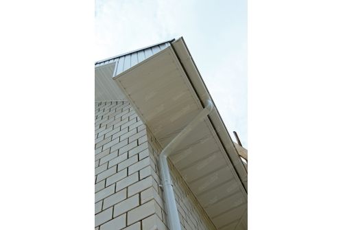 Желоб полукруглый Grand Line 125 мм 3 м RAL 9003 сигнальный белый купить в Москве цена с доставкой в Фелиз Хаус