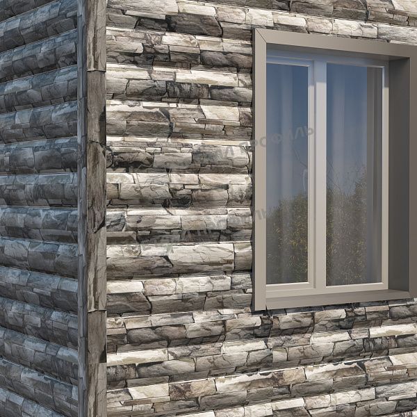 Сайдинг МЕТАЛЛ ПРОФИЛЬ Woodstock-28х330 (ECOSTEEL-01-Белый Камень ПР-0.5), заказать, купить, стоимость, доставка, цена, москва