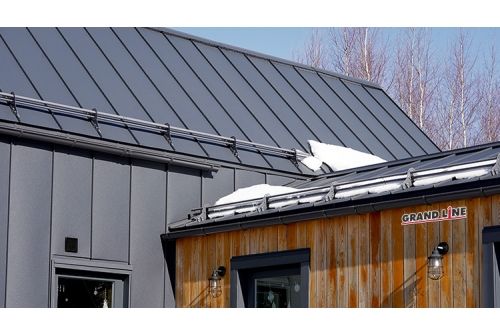 Снегозадержатель NEW трубчатый Grand Line RAL 7024 3м, заказать, купить, стоимость, доставка, цена, москва