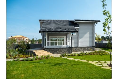 Металлочерепица Классик ("Classic") v01 0,5 Satin Matt RAL 7024 мокрый асфальт, заказать, купить, стоимость, доставка, цена, москва