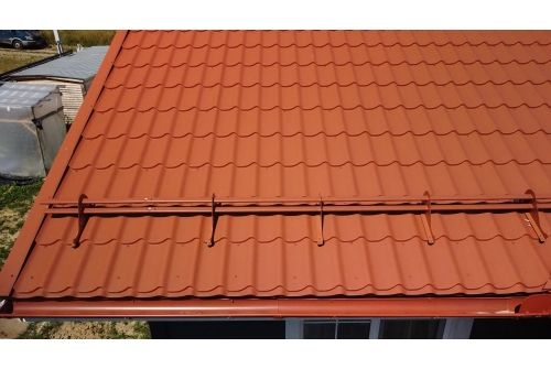 Металлочерепица Классик ("Classic") v01 0,5 Satin Matt RAL 8004 терракота, заказать, купить, стоимость, доставка, цена, москва
