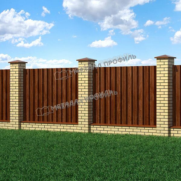 Профлист МЕТАЛЛ ПРОФИЛЬ Н-60x845-B (ECOSTEEL-01-МореныйДуб-0,5), заказать, купить, стоимость, доставка, цена, москва