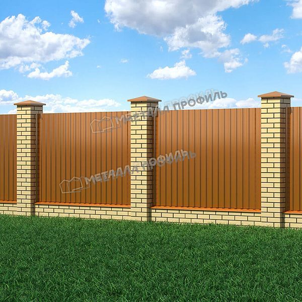 Профлист МЕТАЛЛ ПРОФИЛЬ МП-20x1100-B (AGNETA_Д-20-Copper-0,5), заказать, купить, стоимость, доставка, цена, москва