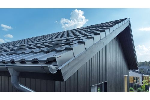 Металлочерепица "Квинта плюс3D" ("Kvinta plus3D") 0,5 Satin RAL 7024 мокрый асфальт, заказать, купить, стоимость, доставка, цена, москва