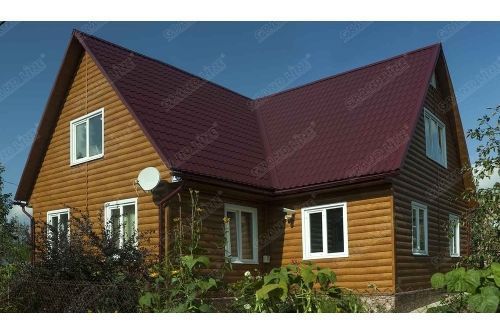 Труба круглая Grand Line 90 мм 3 м RAL 3005 красное вино купить в Москве цена с доставкой в Фелиз Хаус