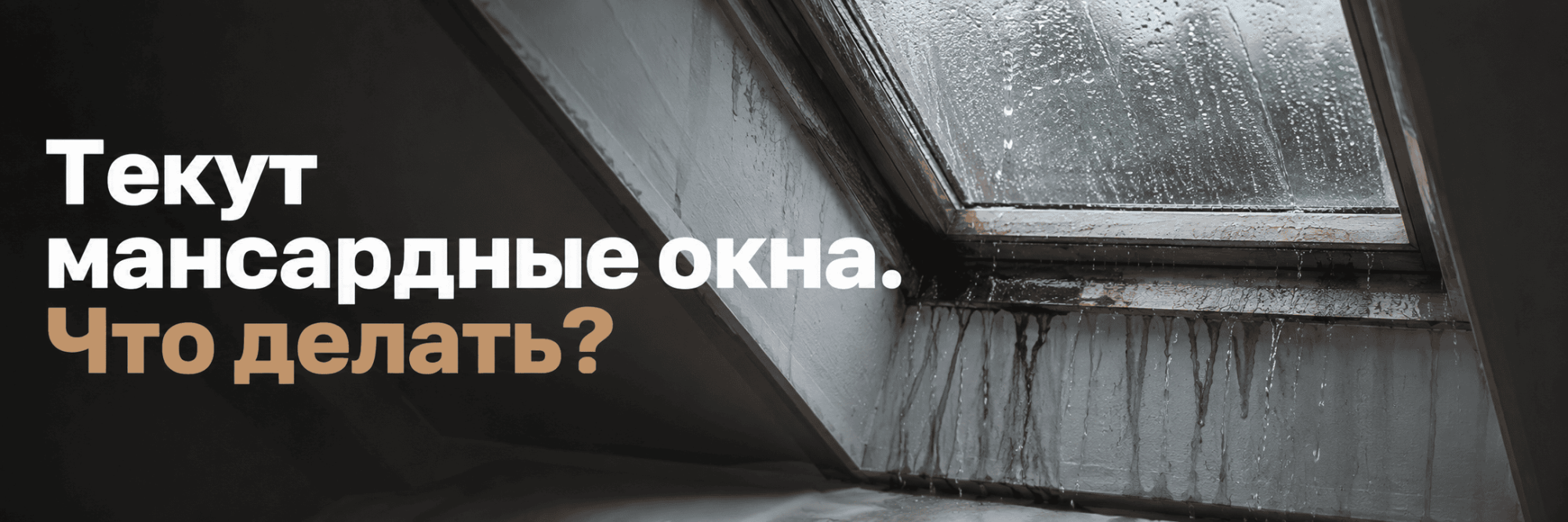 Текут мансардные окна что делать