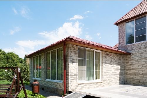 Металлочерепица Классик ("Classic") v01 0,5 Satin RAL 3005 красное вино, заказать, купить, стоимость, доставка, цена, москва