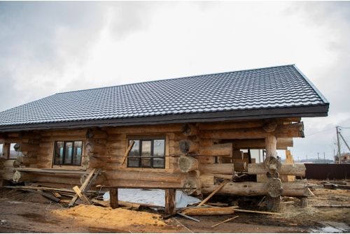 Металлочерепица "Квинта плюс" ("Kvinta plus") 0,5 Satin RAL 7024 мокрый асфальт, заказать, купить, стоимость, доставка, цена, москва