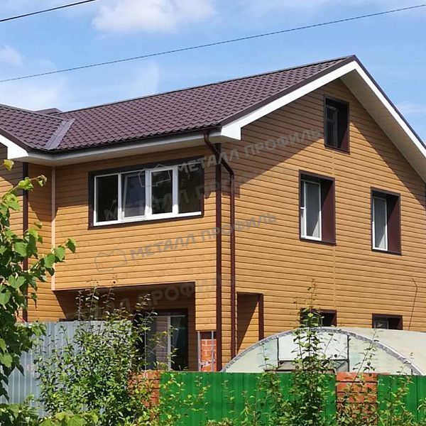 Сайдинг МЕТАЛЛ ПРОФИЛЬ Lбрус-XL-Н-14х335 (ECOSTEEL_MA-01-Сосна-0.5), заказать, купить, стоимость, доставка, цена, москва