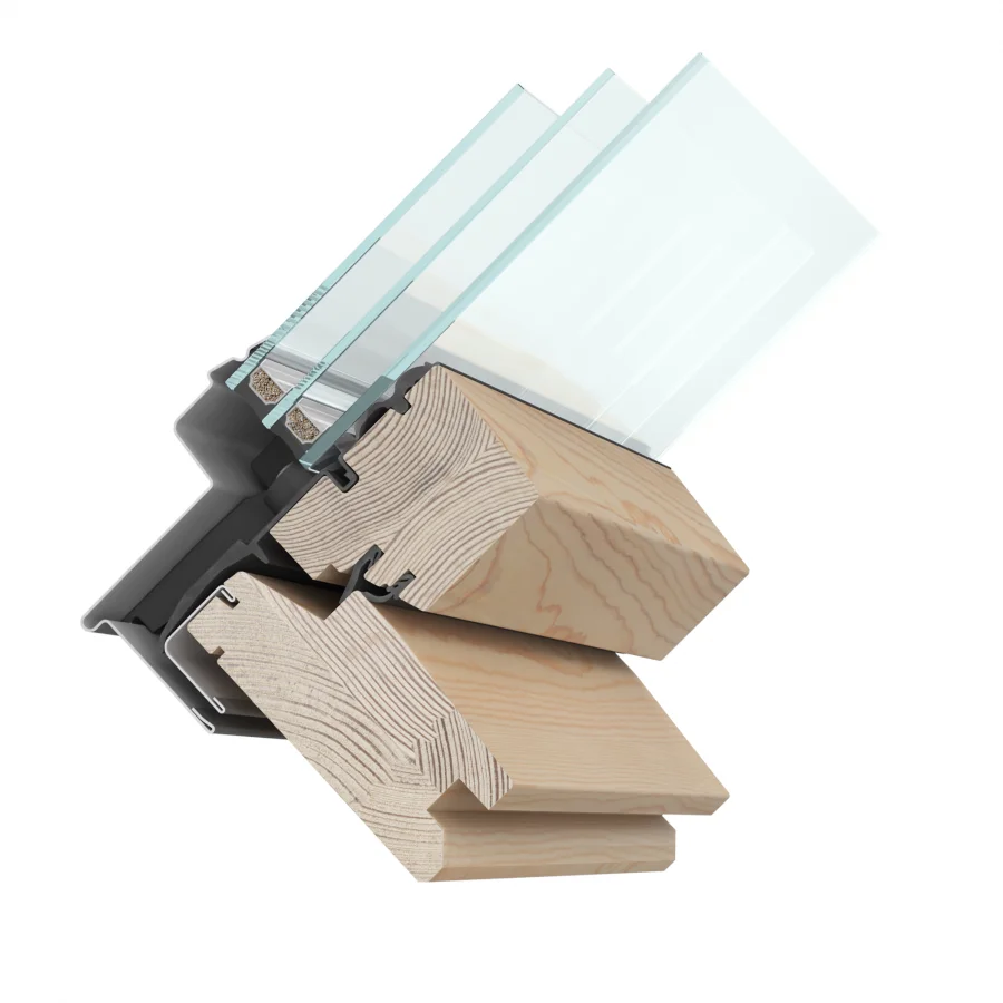 Мансардное окно RoofLITE+ Trio Pine AAY B1500