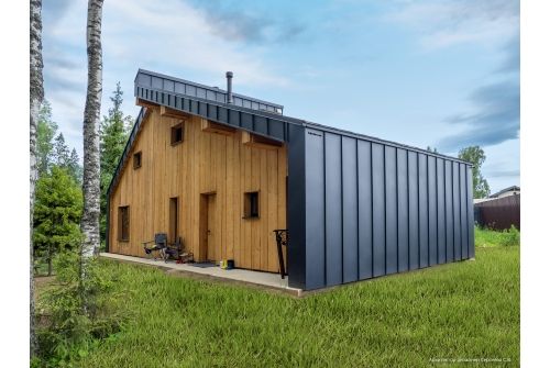 Кликфальц Grand Line 0,5 GreenCoat Pural BT, matt с пленкой на замках RR 23 темно-серый (RAL 7024 мокрый асфальт), заказать, купить, стоимость, доставка, цена, москва