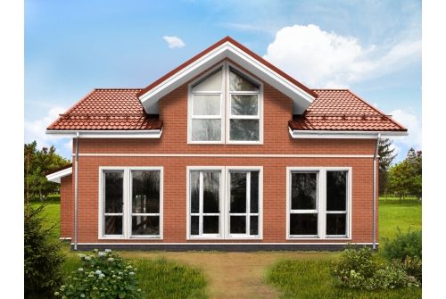 Металлочерепица Классик ("Classic") v01 0,5 Satin RAL 8004 терракота, заказать, купить, стоимость, доставка, цена, москва