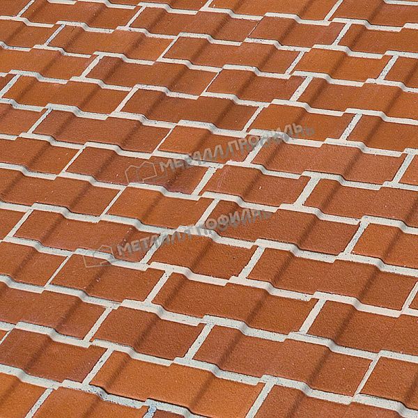 Профлист МЕТАЛЛ ПРОФИЛЬ С-8x1150-A (ECOSTEEL-01-Кирпич-0,5), заказать, купить, стоимость, доставка, цена, москва