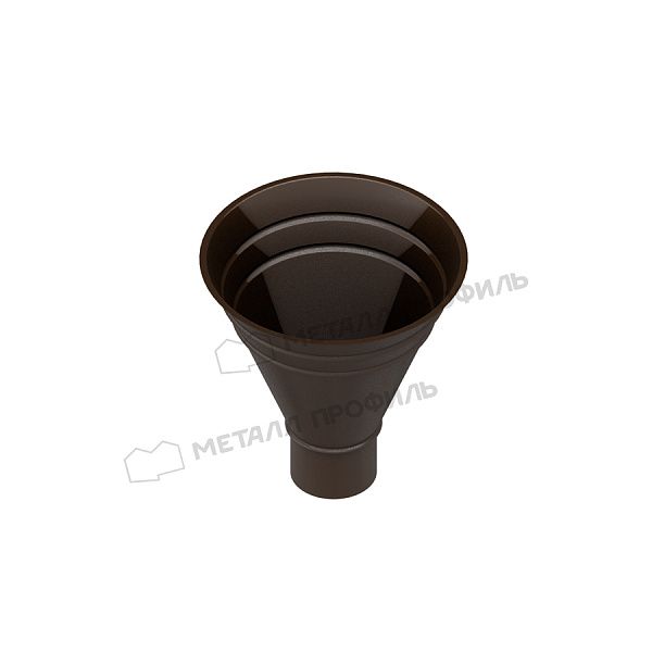 Воронка водосборная МЕТАЛЛ ПРОФИЛЬ Foramina Freeze D100/300 DarkBrown купить в Москве цена с доставкой в Фелиз Хаус