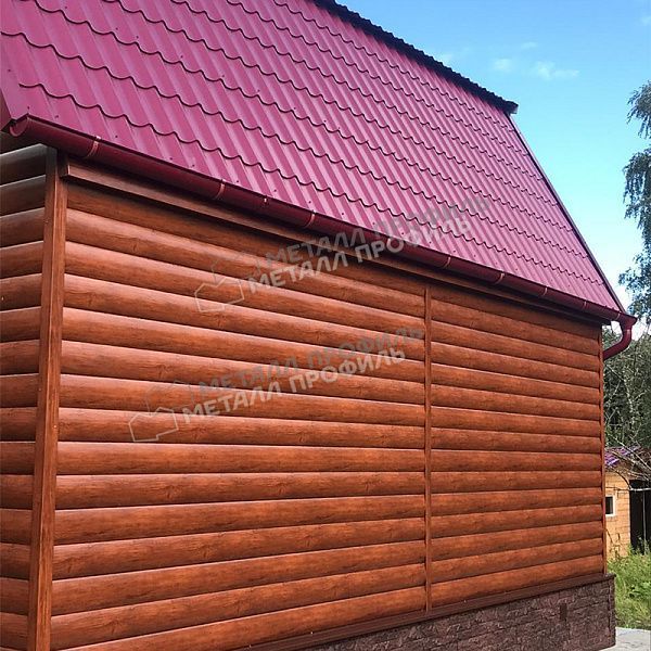 Сайдинг МЕТАЛЛ ПРОФИЛЬ Woodstock-28х330 (ECOSTEEL-01-МореныйДуб-0.5), заказать, купить, стоимость, доставка, цена, москва