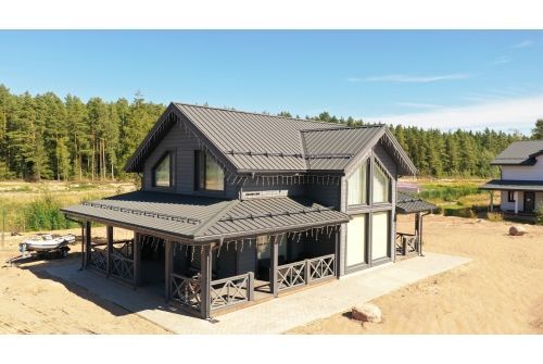 Кликфальц mini Grand Line 0,5 GreenCoat Pural BT, matt с пленкой на замках RR 32 темно-коричневый (RAL 8019 серо-коричневый), заказать, купить, стоимость, доставка, цена, москва