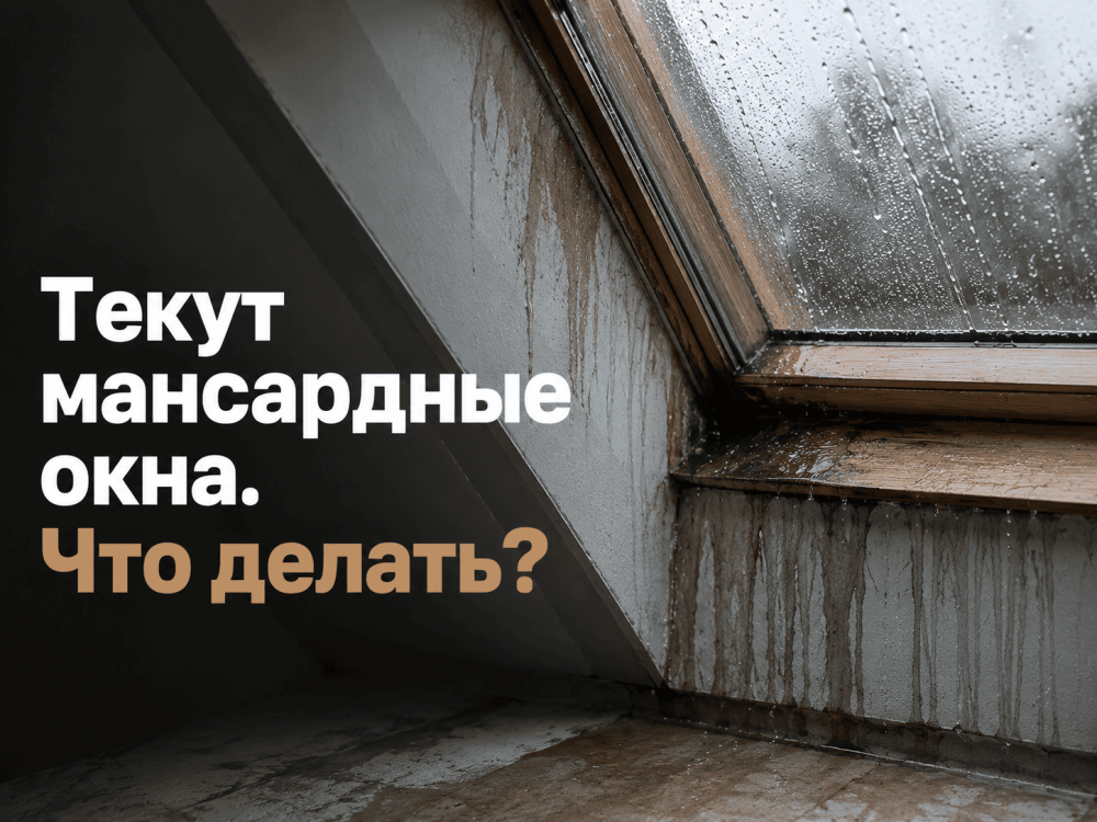 Текут мансардные окна что делать