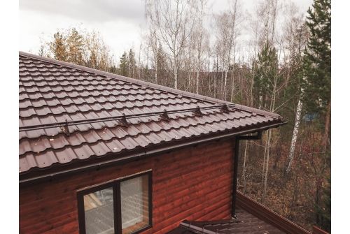 Металлочерепица "Квинта Уно" ("Kvinta Uno") 0,5 Satin RAL 8017 шоколад, заказать, купить, стоимость, доставка, цена, москва