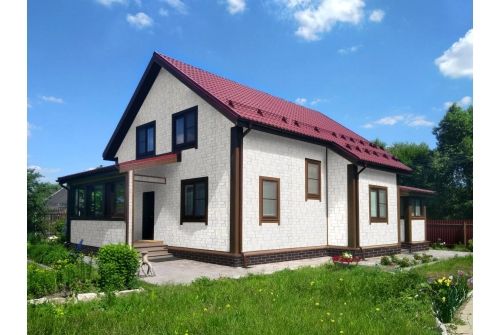 Металлочерепица Классик ("Classic") v01 0,5 Satin RAL 3005 красное вино, заказать, купить, стоимость, доставка, цена, москва