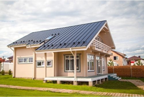 Кликфальц Grand Line 0,45 Drap с пленкой на замках RAL 7024 мокрый асфальт, заказать, купить, стоимость, доставка, цена, москва