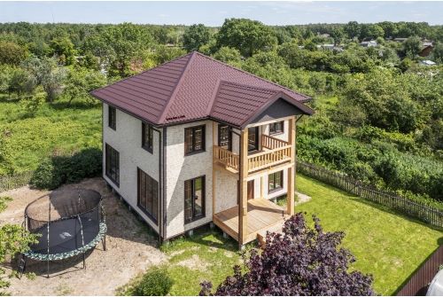 Металлочерепица Классик ("Classic") v01 0,5 Satin RAL 8017 шоколад, заказать, купить, стоимость, доставка, цена, москва