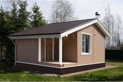 Металлочерепица Классик ("Classic") v01 0,5 Satin RAL 8017 шоколад, заказать, купить, стоимость, доставка, цена, москва