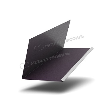 Планка примыкания верхняя к трубе FASTCLICK 250х240х2000 (VALORI-20-Violet-0.5), заказать, купить, стоимость, доставка, цена, москва