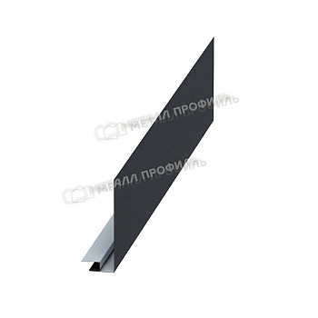 Планка карнизного свеса сложная 185х50х2000 (VALORI-20-Grey-0.5), заказать, купить, стоимость, доставка, цена, москва