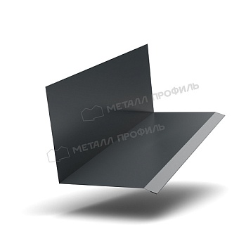 Планка примыкания верхняя к стене FASTCLICK 150х135х2000 NormanMP (ПЭ-01-7016-0.5), заказать, купить, стоимость, доставка, цена, москва
