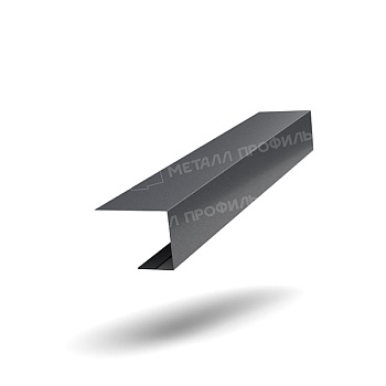 Планка завершающая FASTCLICK 50х38х3000 (MattMP-20-7024-0.5), заказать, купить, стоимость, доставка, цена, москва
