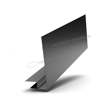 Планка карнизного свеса сложная 185х50х2000 (PURMAN-20-9005-0.5), заказать, купить, стоимость, доставка, цена, москва
