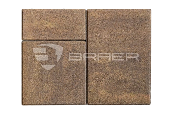 Тротуарная плитка BRAER Старый город Ландхаус, Color Mix Прайд, 80 мм