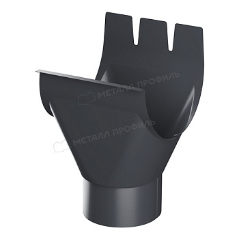 Воронка выпускная МЕТАЛЛ ПРОФИЛЬ Foramina PUR D150/100 Ral 7024 купить в Москве цена с доставкой в Фелиз Хаус